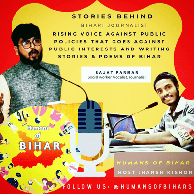 episode EP-22 l How to be a storyteller. Rajat Parmar Vocalist, Journalist . artwork