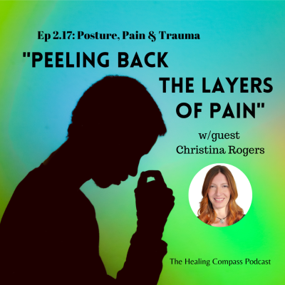 episode Posture, Pain & Trauma: "Peeling Back the Layers of Pain" w/guest Christina Rogers artwork