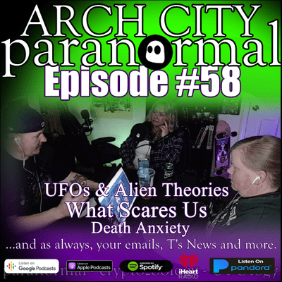 episode #58 - UFO Theories, What Scares Us, Paranormal Date artwork