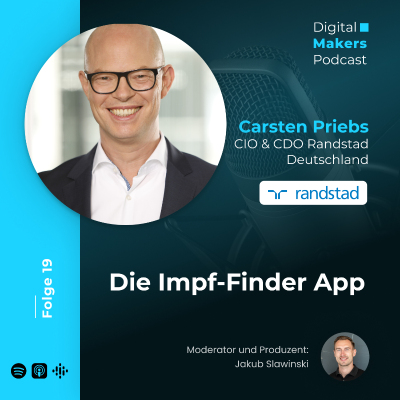 episode 19 - Impf-Finder App mit Carsten Priebs, CIO von randstad Deutschland artwork
