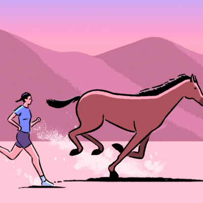 episode GIRL v. HORSE Episode 1: I WANT TO RACE A HORSE artwork