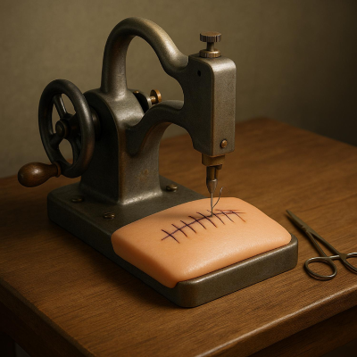 episode La máquina de coser humana de los años 30: el olvido de un invento médico tan brillante como inquietante artwork