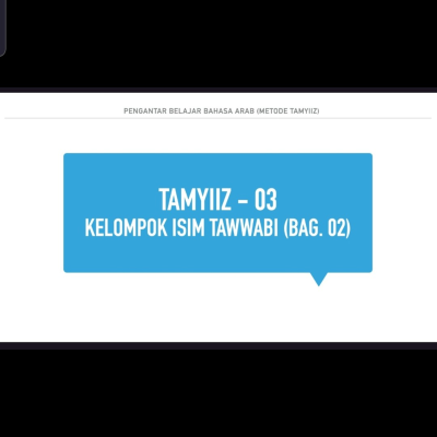 episode Metode Tamyiiz (level 03), Pertemuan 026: kelompok isim tawwabi [bag. 02] artwork