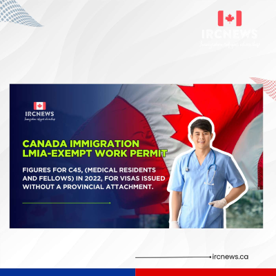 episode Canada Immigration LMIA-Exempt Work Permit figures for C45, (Medical residents and fellows) in 2022, for visas issued without a Provincial attachment. artwork