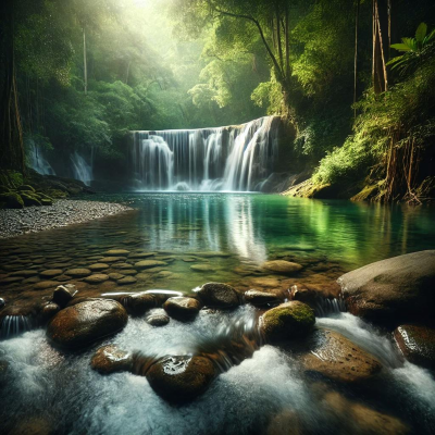 episode 🌊 Soothing Waterfall: A Cascade to Calm Your Mind artwork