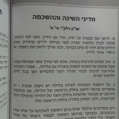 episode הלכה מדיני השינה וההשכמה - Halacha sobre la Dormida y la Despertada en la mañana artwork