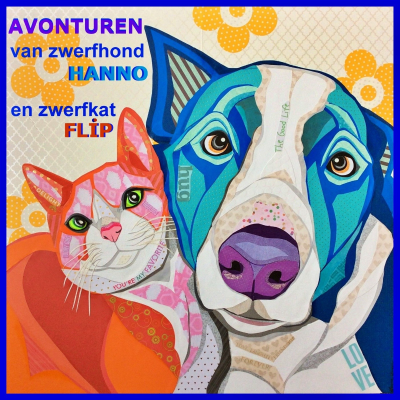 Cover image Avonturen van zwerfhond Hanno en zwerfkat Flip