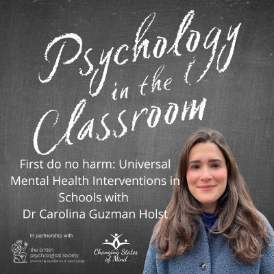 episode First do no harm: Universal Mental Health Interventions in Schools artwork