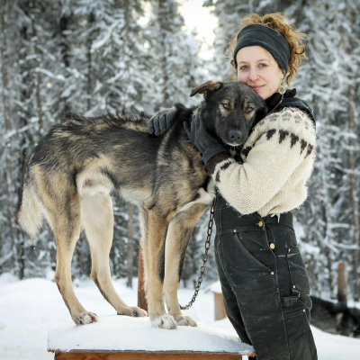 episode Alaska: First Nations am Yukon, Leben in der Blockhütte, Hundeschlittenrennen bei Nacht artwork