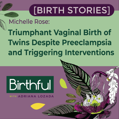 episode [Birth Stories] Triumphant Vaginal Birth of Twins Despite Preeclampsia and Triggering Interventions, with Michelle Rose artwork