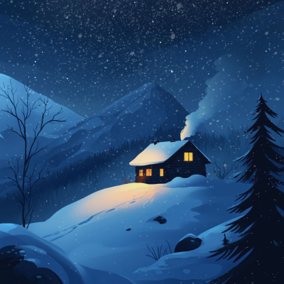 episode Winter Storm in a Cozy Mountain Cabin artwork