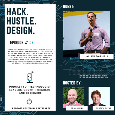 episode Hack. Hustle. Design. - Episode 003 Allen Darnell, COO, Medici artwork