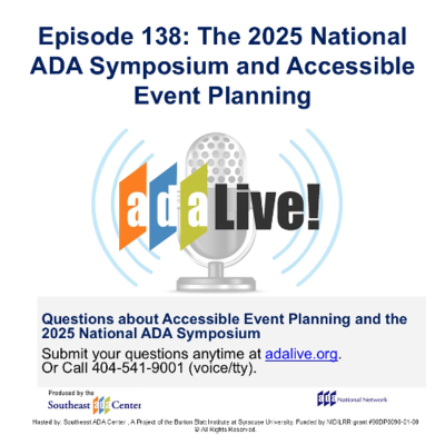 episode Episode 138: The 2025 National ADA Symposium and Accessible Event Planning artwork