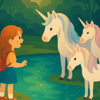 episode Janina & das Einhorn Muto. Ein magisches Abenteuer im Zauberwald | „Gute Nacht“-Geschichte artwork