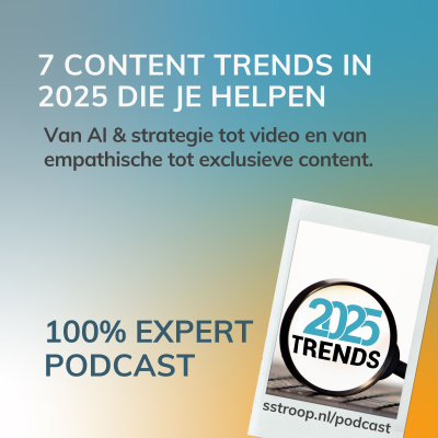 episode Content trends voor 2025: AI & strategie, video, empathie en meer artwork