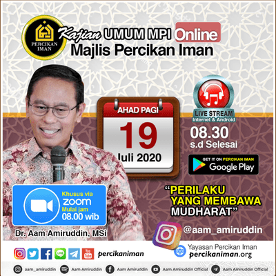 episode PERILAKU YANG MEMBAWA MUDHARAT (Kajian MPI Ahad Online 19.07.2020) artwork