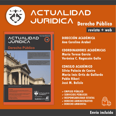 episode Nueva revista en soporte papel "Actualidad Jurídica - Derecho Público". Bajo la dirección de la Dra. Ana Carolina Arabel artwork