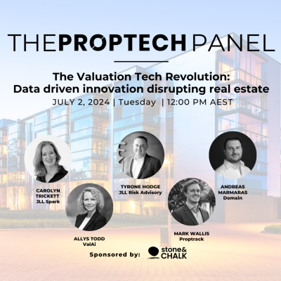 episode PROPTECH PANEL: The Valuation Tech Revolution: Data driven innovation disrupting real estate artwork