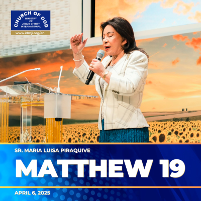 episode Sermon: Matthew 19 – April 6, 2025 – Sister Maria Luisa Piraquive artwork