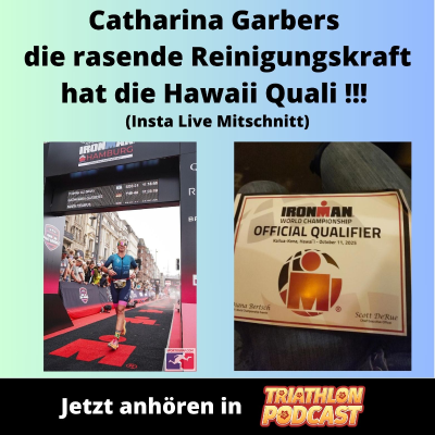 episode Catharina Garbers - die rasende Reinigungskraft hat sich für Hawaii 2025 qualifiziert (Insta Live Mitschnitt) artwork