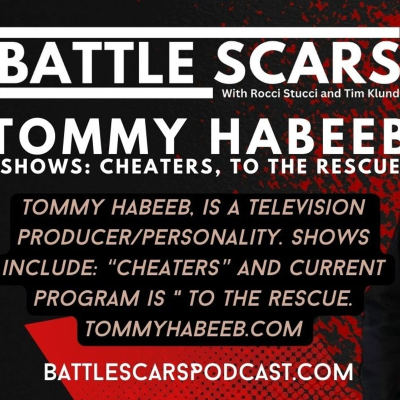 episode Get Ready to be Hooked: The Journey of Tommy Habeeb and his TV Shows Cheaters and To The Rescue! artwork