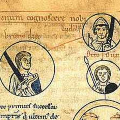 episode Liudolf, Brun und Otto, Corvey und Gandersheim. artwork