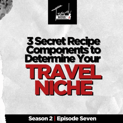 episode 3 Secret Recipe Components to Determine Your Travel Niche | Sundey Gardner artwork