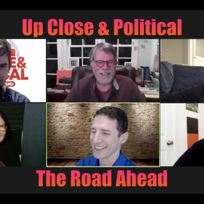 episode The Road Ahead feat. Helen Hong, Jackie Kashian, Jose Sarduy, Geraldo Cadava & Mark A. Peterson artwork