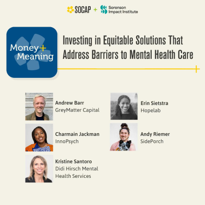 episode Investing in Equitable Solutions That Address Barriers to Mental Health Care artwork