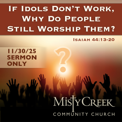 episode 11/30/25 Sermon: "If Idols Don't Work, Why Do People Still Worship Them?" artwork