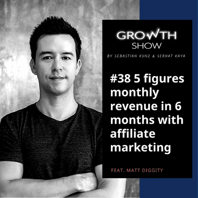 episode #38 Five figures monthly revenue in 6 months with affiliate marketing artwork