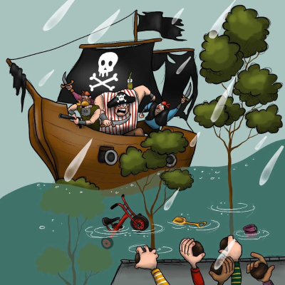 episode Huffagjengen lydbok 3 - Piratene kommer artwork