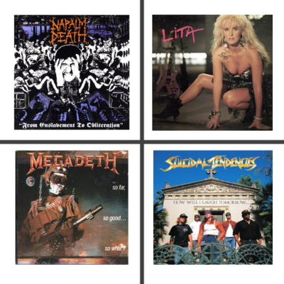 episode # 22 - Heavy metal-genren i 1980'erne, 1988: Fra det mest poppede til det ekstremt brutale artwork