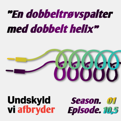 episode "En dobbeltrøvspalter med dobbelt helix" artwork