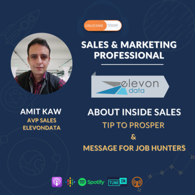 episode Career Series Ep1 - Chat with Amit Kaw- Sales and Marketing Professional | Elevondata - Full Interview artwork