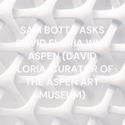 SAM BOTTA ASKS DAVID FLORIA WHY ASPEN (DAVID FLORIA, CURATOR OF THE ASPEN ART MUSEUM)