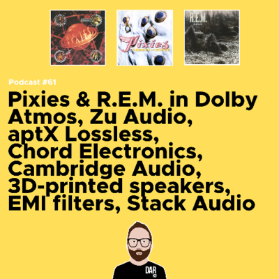 episode #62 - Pixies & R.E.M. in Dolby Atmos, 3D-printed speakers & more artwork