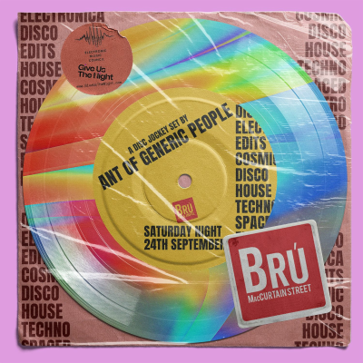episode House / Disco / Electronica live at Bru with Ant of Generic People artwork