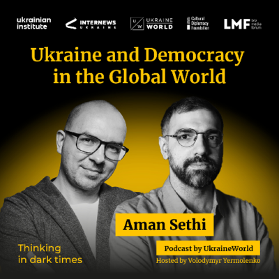 episode Ukraine and Democracy in the Global World – with Aman Sethi artwork