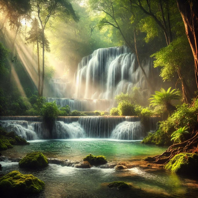 episode Das beruhigende Rauschen eines GROSSEN WASSERFALLS für tiefen und erholsamen Schlaf artwork