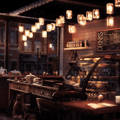 episode Rainy Night Coffee Shop | Relaxing Jazz & Rain Sounds artwork