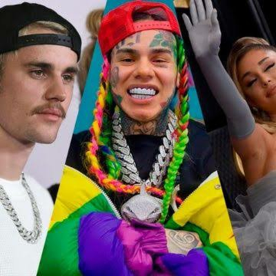 episode 6ix9ine vs Ariana Grande y Justin Bieber, la lucha por el Billboard Hot 100 artwork