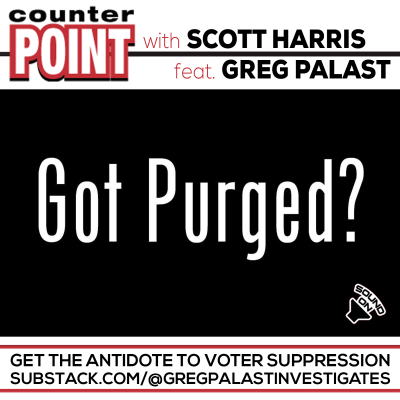 episode Got Purged? Counterpoint’s Scott Harris and Palast Discuss the Antidote to Voter Suppression artwork
