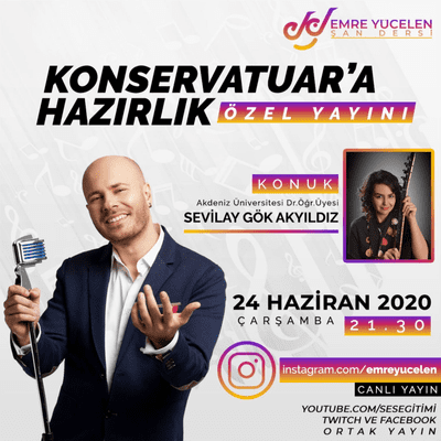 episode EMRE YÜCELEN KONSERVATUVARA HAZIRLIK ÖZEL YAYINI ! KONUK : SEVİLAY GÖK AKYILDIZ artwork