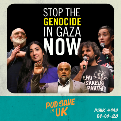 episode Stop The Genocide! w/ Wael Al-Dahdouh, Jen Brister and Alexei Sayle artwork