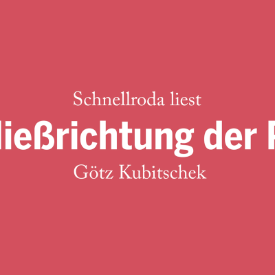 episode »Die Fließrichtung der Partei« Schnellroda liest | Götz Kubitschek artwork