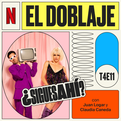 El doblaje, con Juan Logar y Claudia Caneda
