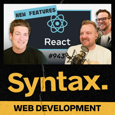 episode 943: Modern React with Ricky Hanlon (React Core Dev) artwork