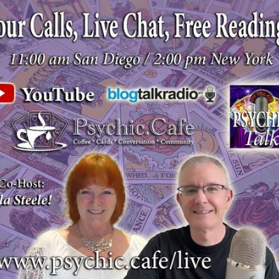 episode LIVE Chat and FREE Mini-Readings! ☕️ 🥰 🎙️ Guest Co-Host Pamela Steele! artwork