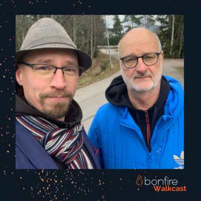 episode #22 Bonfire Walkcast: vieraana Henrik Dettmann artwork